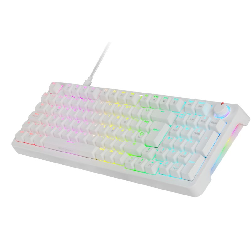 Clavier Gamer mécanique (Yellow Switch) Mars Gaming MKPro RGB (Blanc)