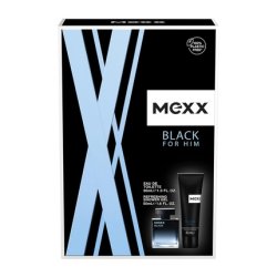 Mexx Gift Pack Black Man Eau De Toilette 30ml and Shower Gel 50ml with Patchouli