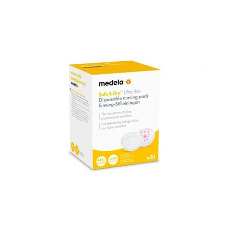 Medela Safe & Dry Ultra Thin Disposable Pads 30 Pieces