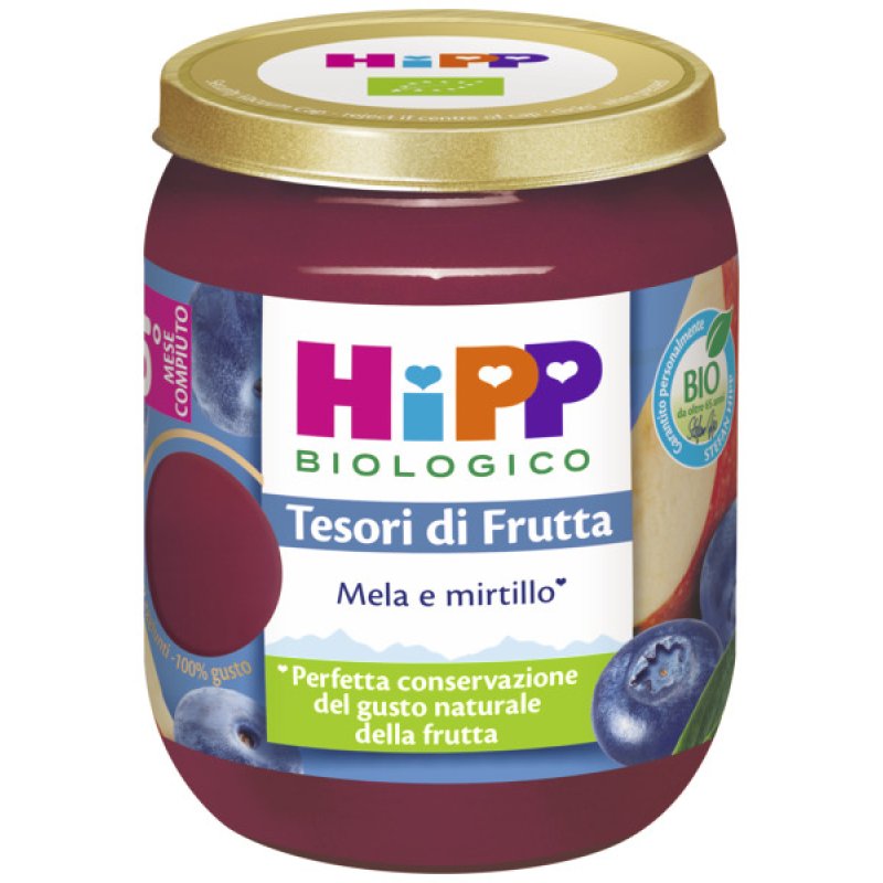 Hipp Italia Fruit Treasures Apple Blueberry 160g