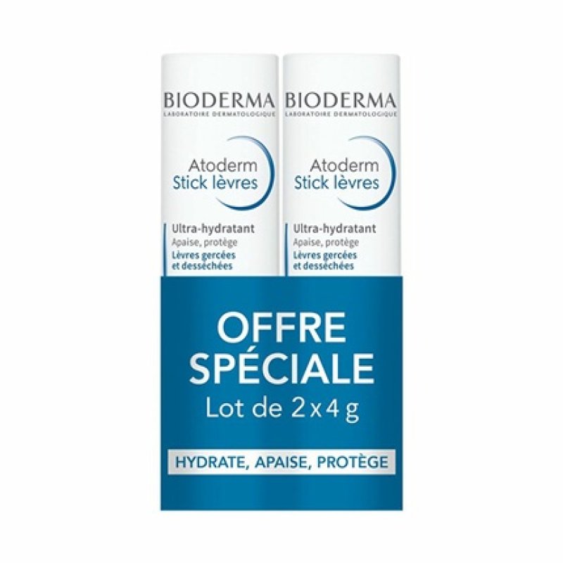 ATODERM Stick Lèvres - Lot de 2 2x4g