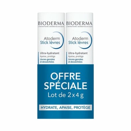 ATODERM Stick Lèvres - Lot de 2 2x4g