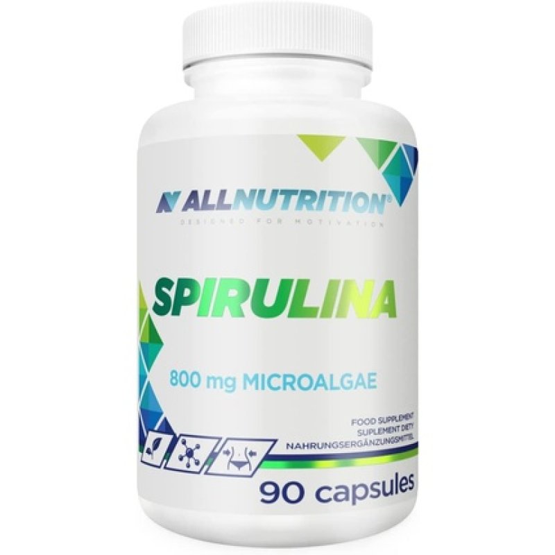 ALLNUTRITION Spirulina Blue and Green Microalgae Dietary Supplement 90 Capsules