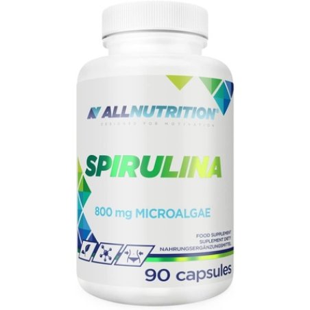 ALLNUTRITION Spirulina Blue and Green Microalgae Dietary Supplement 90 Capsules