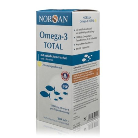 Norsan Omega-3 Total with Natural Fish Oil and Olive Oil Lemon 200ml