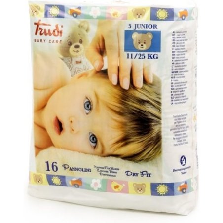 Baby Dry Fit Nappies Junior 11-25 kg White