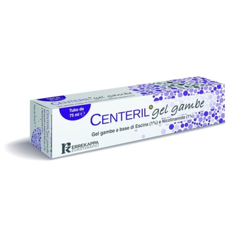Errekappa Euroterapici Centeril Cream for Tired and Heavy Legs - Cold Gel for Swollen Legs and Circulation, Leg