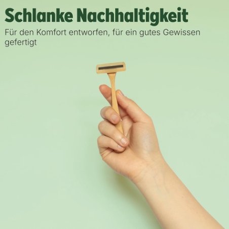 The Bamboovement Ecoedge Unisex Razor with Sustainable Bamboo Handle