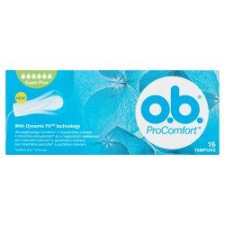 Johnson & Johnson Ob Procomfort Super Plus Tampons 16 Units