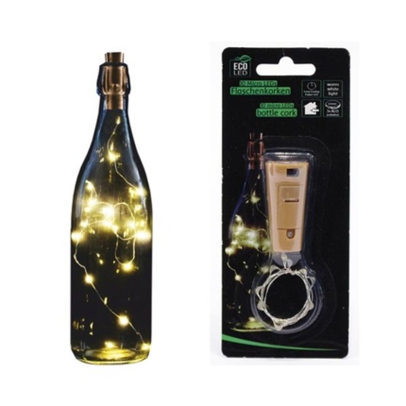 Noor Led Bottle Cork With 8 Led Light Chain