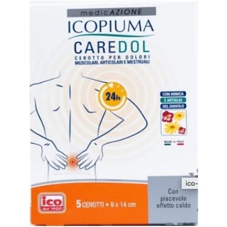 Desa Pharma Icopiuma Caredol Rectangular Pain Patch 5 Pieces