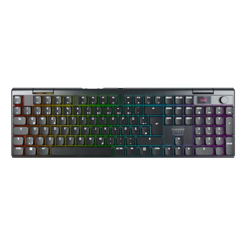 CHERRY XTRFY MX 10.1 Wireless clavier Gaming USB RF Wireless Bluetooth QWERTZ Allemand Noir