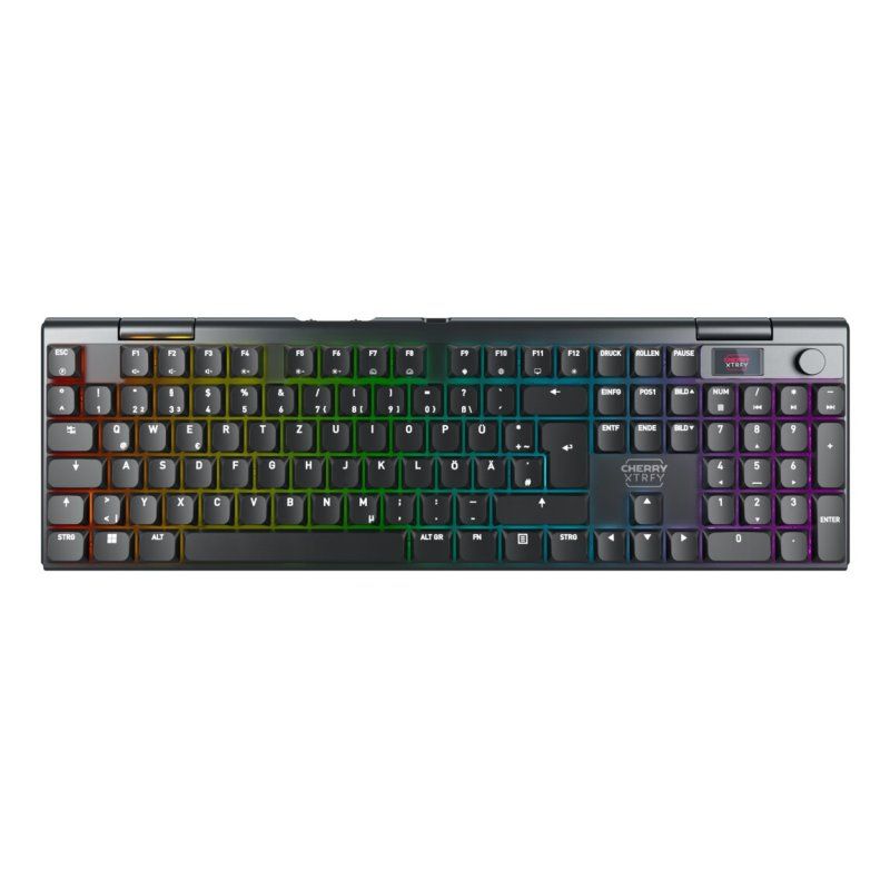 STOCK2 - CHERRY XTRFY MX 10.1 Wireless clavier Gaming USB RF Wireless Bluetooth QWERTZ Allemand Noir