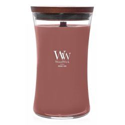 WoodWick Rouge Oud bougie en cire Autres Rouge, Transparent, Bois 1 pièce(s)