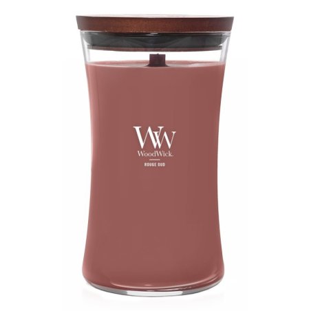 WoodWick Rouge Oud bougie en cire Autres Rouge, Transparent, Bois 1 pièce(s)