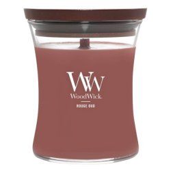 WoodWick Rouge Oud bougie en cire Autres Rouge, Transparent, Bois 1 pièce(s)
