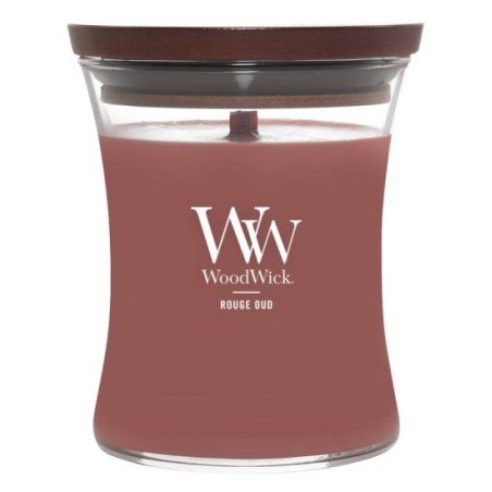 WoodWick Rouge Oud wax candle Other Red, Transparent, Wood 1 pc(s)
