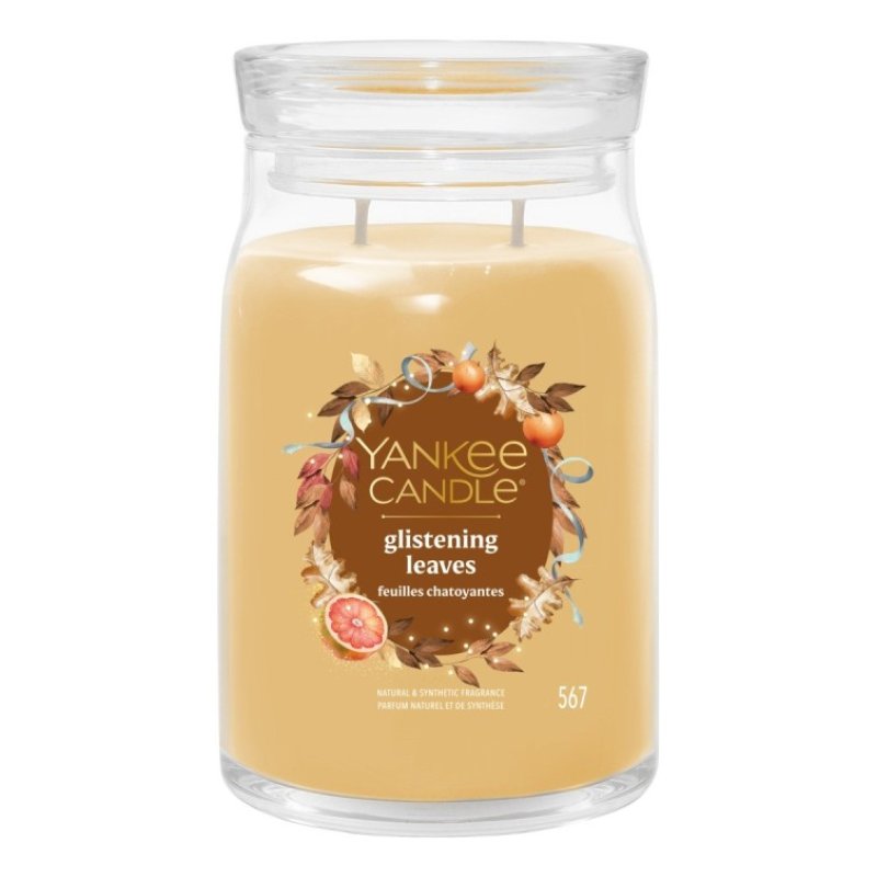 Yankee Candle 2653162E bougie en cire Rond Citron Transparent, Jaune 1 pièce(s)