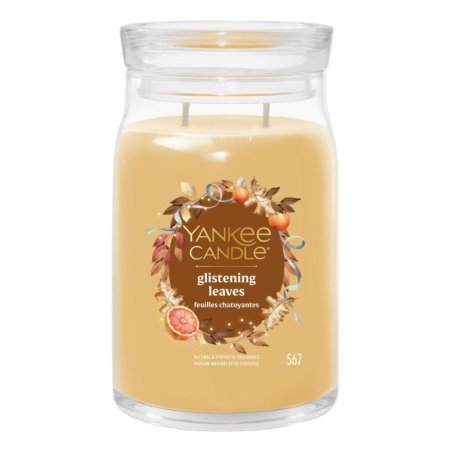 Yankee Candle 2653162E bougie en cire Rond Citron Transparent, Jaune 1 pièce(s)