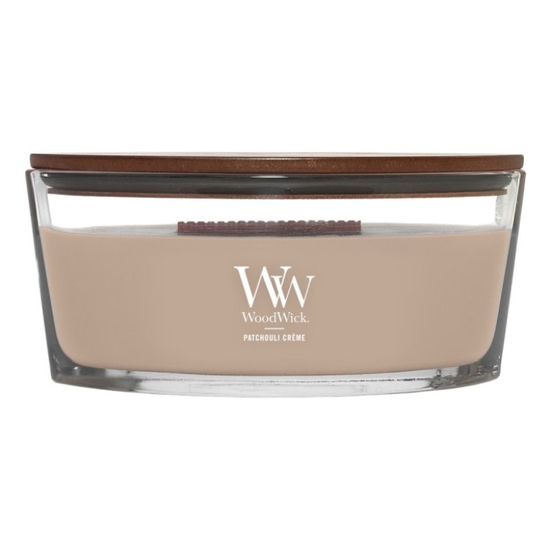 WoodWick Patchouli Creme bougie en cire Autres Marron, Transparent, Bois 1 pièce(s)