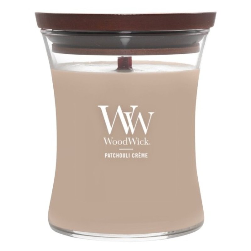 WoodWick Patchouli Creme wax candle Other Brown, Transparent, Wood 1 pc(s)
