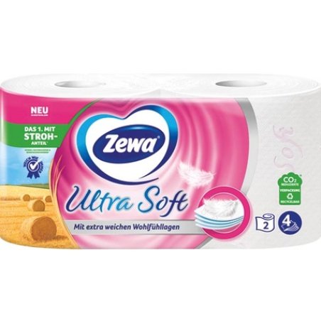 Zewa Toilet Paper 4ply 2x150 Sheets White