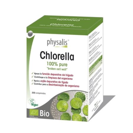 Physalis Organic Chlorella 200 Tablets Dietary Supplement