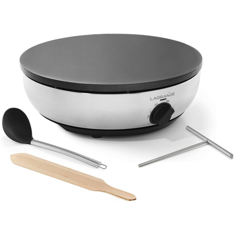 LAGRANGE Crêpière Pro crepe maker 1 crepe(s) 3000 W Black, Stainless steel