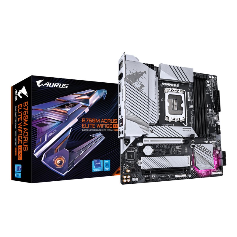 PLACA BASE GIGABYTE B760M A E WF6E GEN5 1.0 DDR4 1700 MATX 4XDDR4