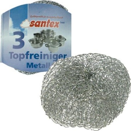 Santex Metal Pot Scourers 3 Pieces