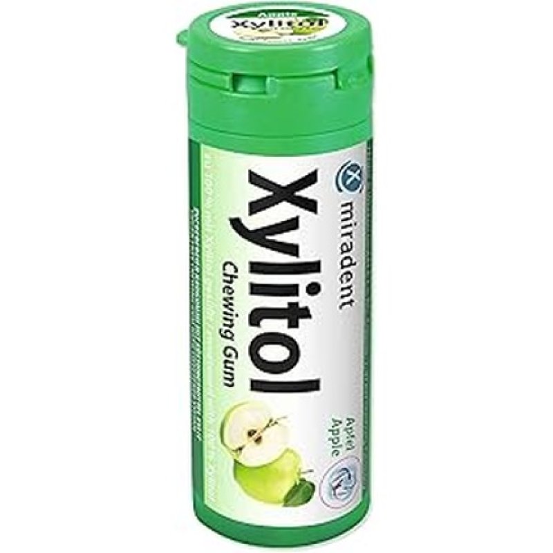 Miradent Xilitol Chewing Gum Apple For Kids Pack 30