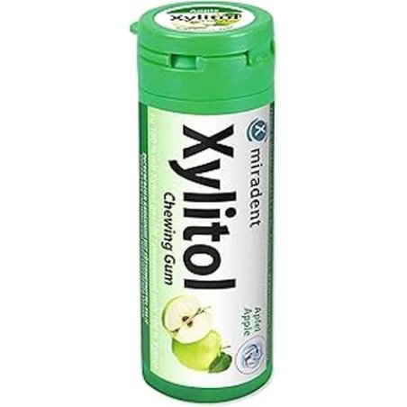 Miradent Xilitol Chewing Gum Apple For Kids Pack 30