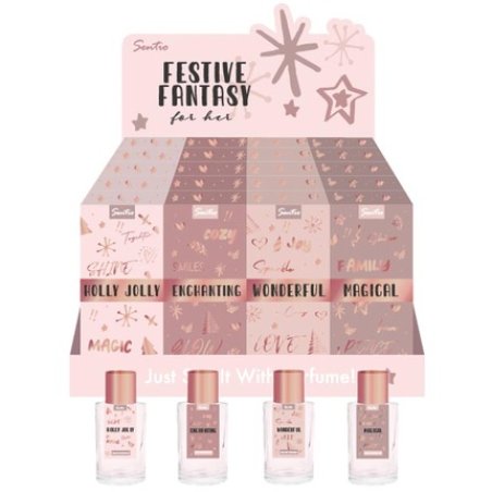 Sentio Christmas Pink Eau De Parfum 50ml - Assorted Scents: Wonderful, Holly Jolly, Magical, Enchanting