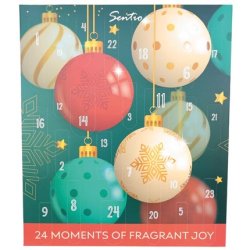 Sentio Christmas Calendar With Christmas Balls And Various Perfumes - Includes 4x15ml, 1x15ml, 6x10ml, 5x2ml, And 8x2ml