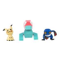Pokémon - Battle Figure 3 pack - Mimikyu, Porygon & Croagunk (PKW4091)