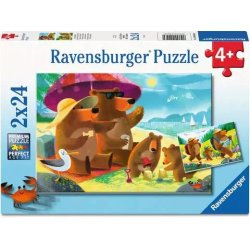 Ravensburger - Bear Family Vacations 2x24p (12004046)