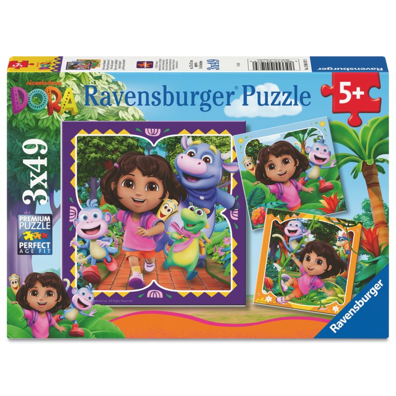 Ravensburger - Dora the Explorer 3x49p (12004197)