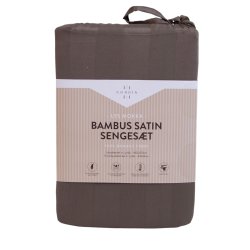 Nordisk - Noel Bamboo Satin Bedding - Light Mocha - 140x200 cm, 60x63 cm