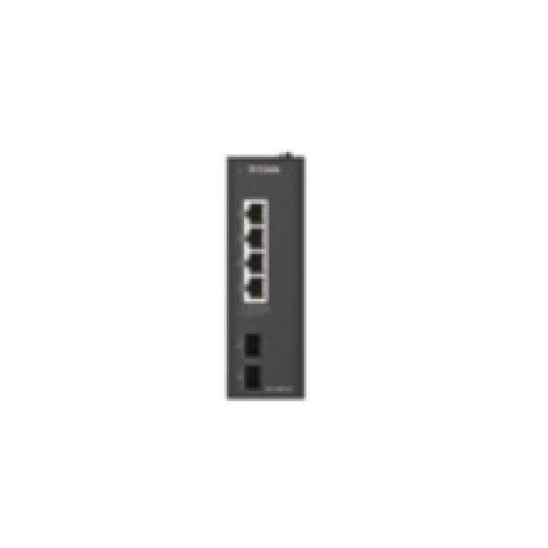 D-Link DIS-100G-06 commutateur réseau Non-géré L2 Gigabit Ethernet (10/100/1000) DIN rail Noir