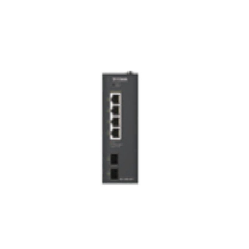 D-Link 6-Port Gigabit Industrial PoE Unmanaged Switch with 2 x SFP Ports
