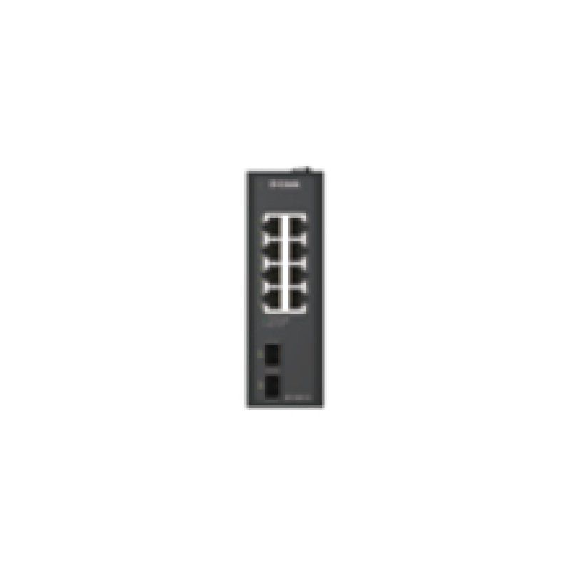 D-Link DIS-100G-10 commutateur réseau Non-géré L2 Gigabit Ethernet (10/100/1000) DIN rail Noir
