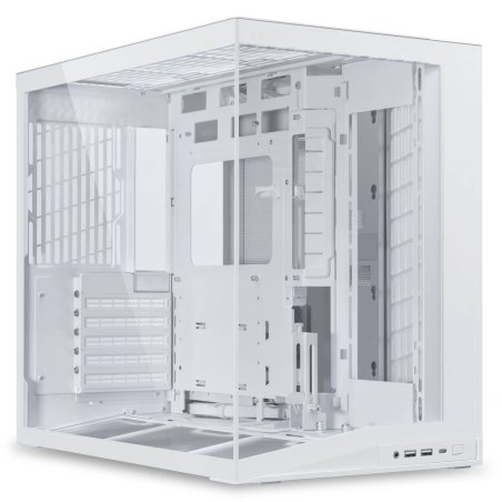 Lian Li O11 Dynamic Mini V2 PC-Gehäuse, Mini-Gehäuse, ATX, Tempered Glass - weiß