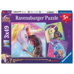 Kinderpuzzle Unicorn Academy - Magie und Freundschaft (3x 49 Teile)