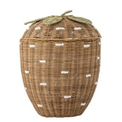 Bloomingville MINI - Pelino Basket w/Lid - Brown - Rattan
