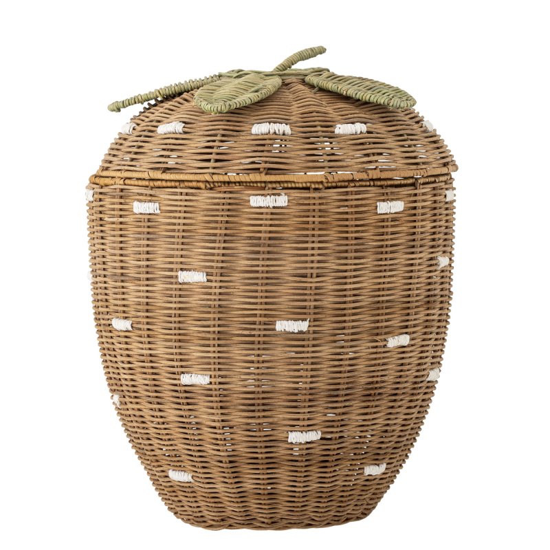 Bloomingville MINI - Pelino Basket w/Lid - Brown - Rattan