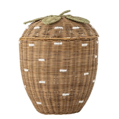 Bloomingville MINI - Pelino Basket w/Lid - Brown - Rattan