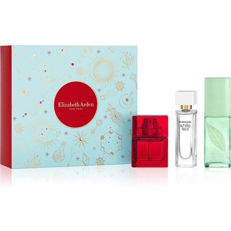 Elizabeth Arden Holiday Fragrance Gift Set 10ml Red Door Eau de Toilette 10ml White Tea Eau de Toilette 15ml Green