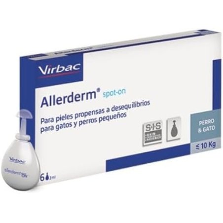Allerderm Application 2ml 6 Pipettes for Pets Under 10kg