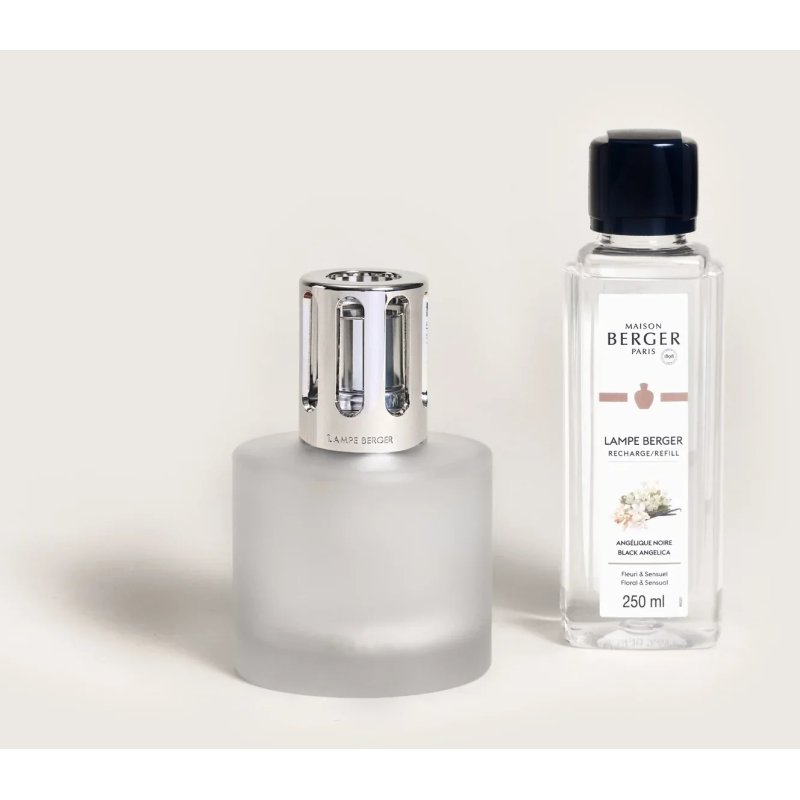 Maison Berger Paris Gift Set Catalytic Lamp Illusion Frosted 250 Ml Refill Black Angelika 250 Ml