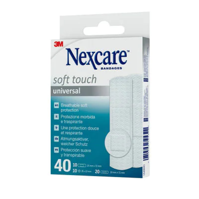 Nexcare Assorted Sizes Soft Strips 40 Strips